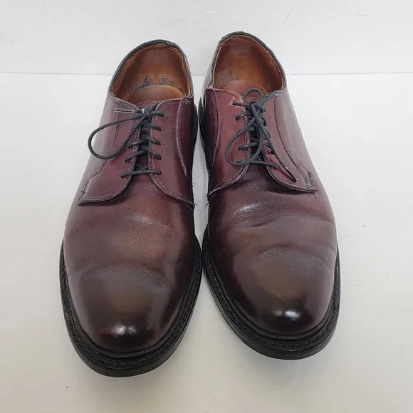 ALLEN EDMONDS OXBLOOD PARK AVENUE 1431 Leather Oxfords Dress Shoes Size 10.5